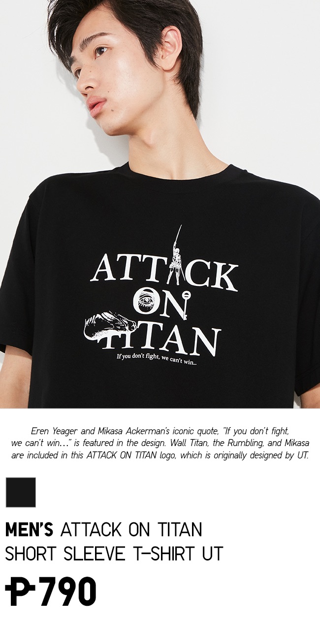 Attack on Titan UT (Short-Sleeve Graphic T-Shirt) (Eren, Mikasa, and Armin)