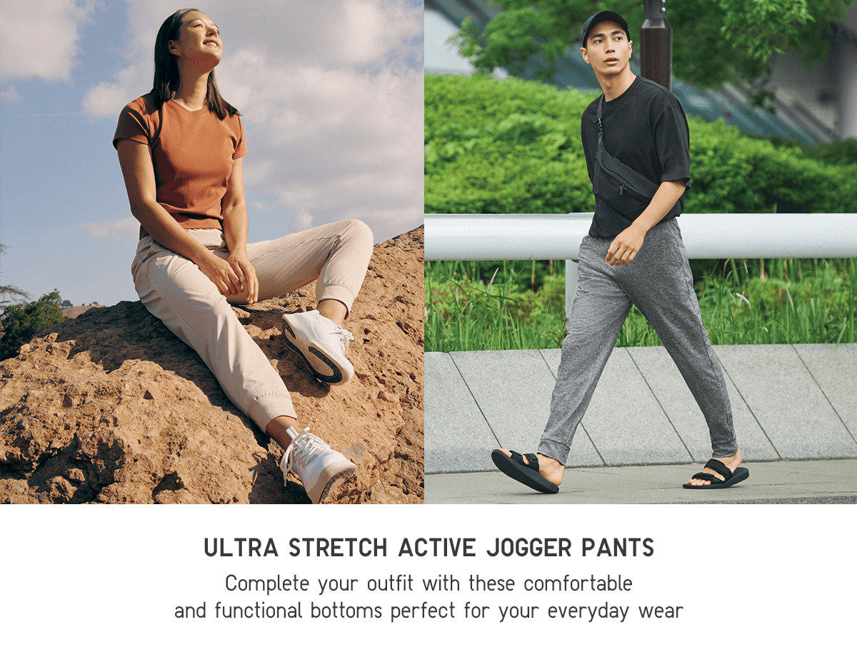 Check styling ideas for「Ultra Stretch Active Jogger Pants、UV Protection  2WAY Stretch Cap」
