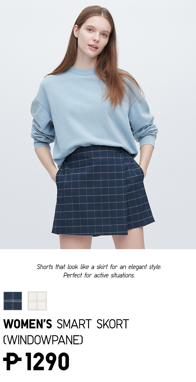 WOMEN'S SMART SKORT (WINDOWPANE)